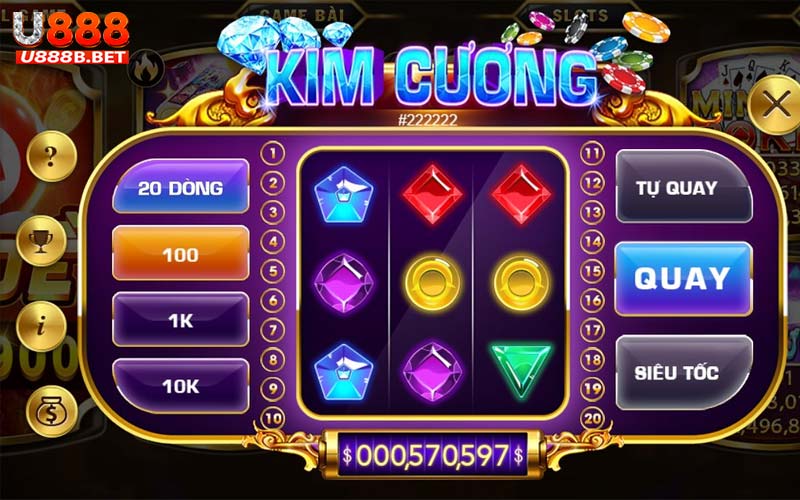 Cách chơi nổ hũ kim cương u888 đơn giản nhất